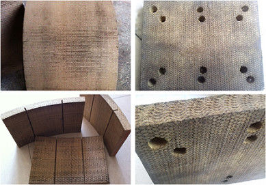 كتل الفرامل الطريق حفر آبار النفط بطانات الفرامل المنسوجة لآلات الحفر